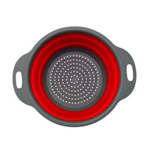 Load image into Gallery viewer, The silicone vegetable and fruit washing basket is fordable