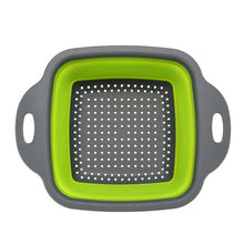 Load image into Gallery viewer, The silicone vegetable and fruit washing basket is fordable