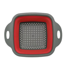 Load image into Gallery viewer, The silicone vegetable and fruit washing basket is fordable
