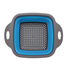 Load image into Gallery viewer, The silicone vegetable and fruit washing basket is fordable