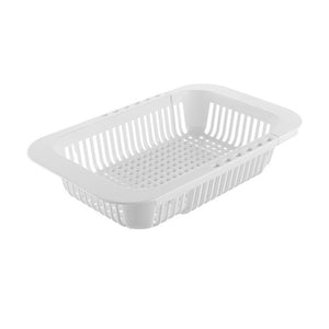 Extendable plastic basket to dry water from vegetables, fruits or anything