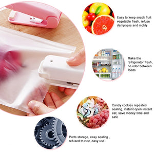 portable heat sealer for plastic bags