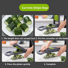 Load image into Gallery viewer, Slicer vegetables and fruits with several cutting supplements
