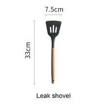 Load image into Gallery viewer, Silicone Cooking Tools with Heat Resistant Wooden Handle
