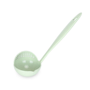 Soup spoon with a long handle in several forms