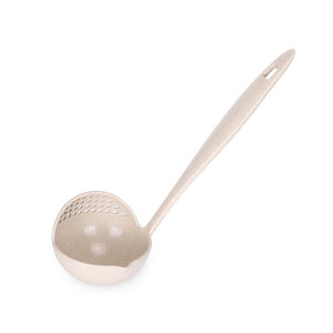 Soup spoon with a long handle in several forms