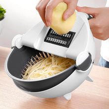 Load image into Gallery viewer, Multifunctional vegetable slicer with drain basket
