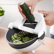 Load image into Gallery viewer, Multifunctional vegetable slicer with drain basket
