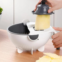 Load image into Gallery viewer, Multifunctional vegetable slicer with drain basket
