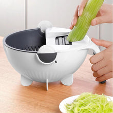 Load image into Gallery viewer, Multifunctional vegetable slicer with drain basket
