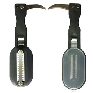 Fish skin scrape brush