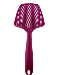 Cooking scoop vegetable strainer nylon spoon large colander