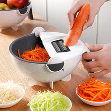 Load image into Gallery viewer, Multifunctional vegetable slicer with drain basket
