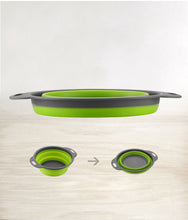 Load image into Gallery viewer, The silicone vegetable and fruit washing basket is fordable
